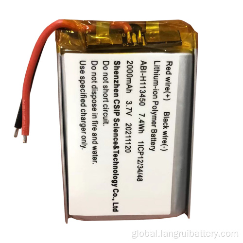 Polymer Lithium Battery 113450 Custom 113450 2000mah 3.7v Lithium Polymer Battery Lithium Ion Cells Rechargeable Batteries Lipo Batteries Factory